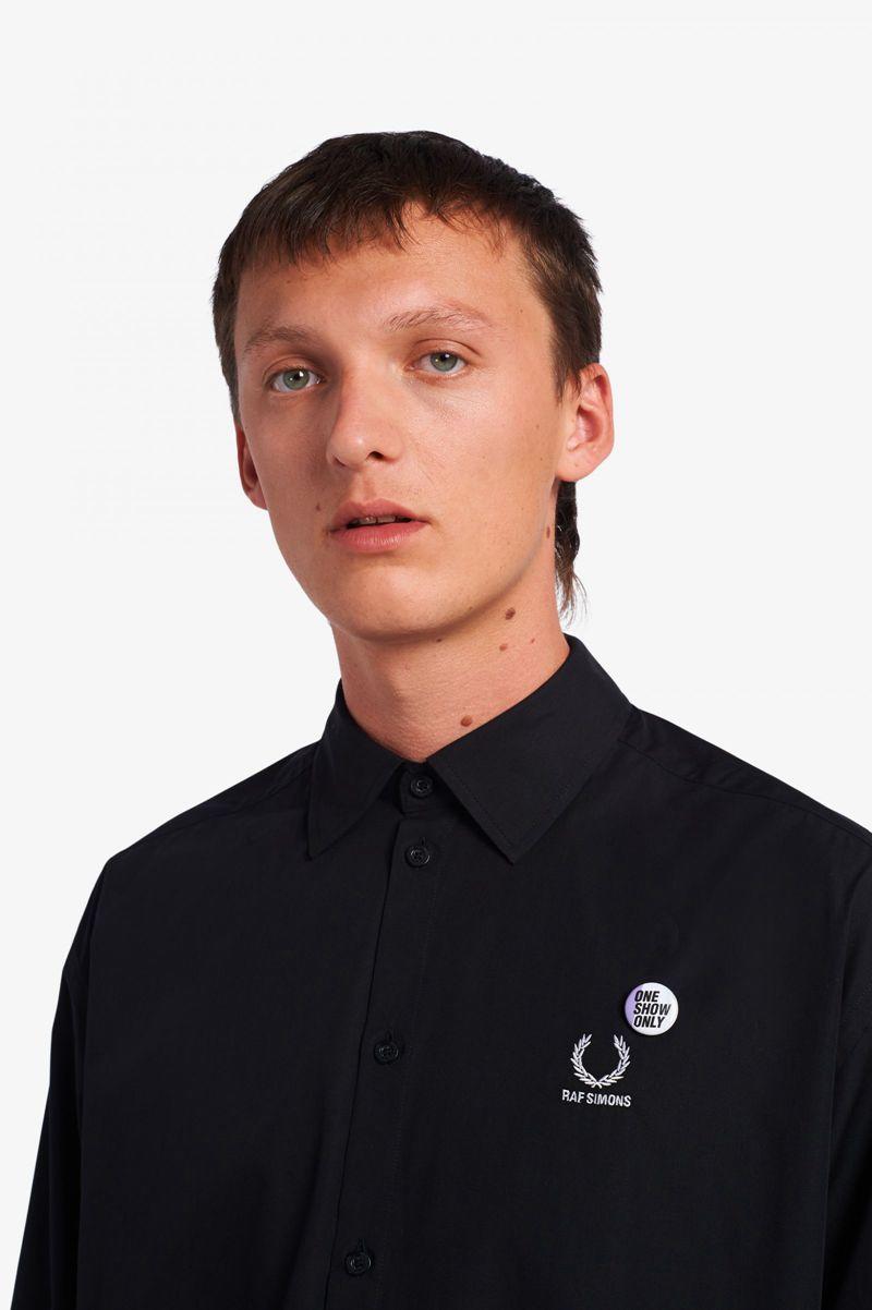 Black Fred Perry SM1955 Men's Shirts | PH 1528CTVE